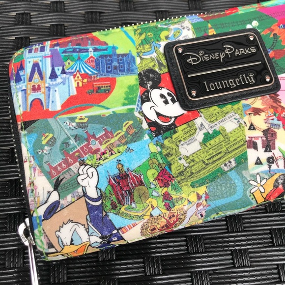 Disney Parks Collage Loungefly Wallet 🏰 - Picture 2 of 16